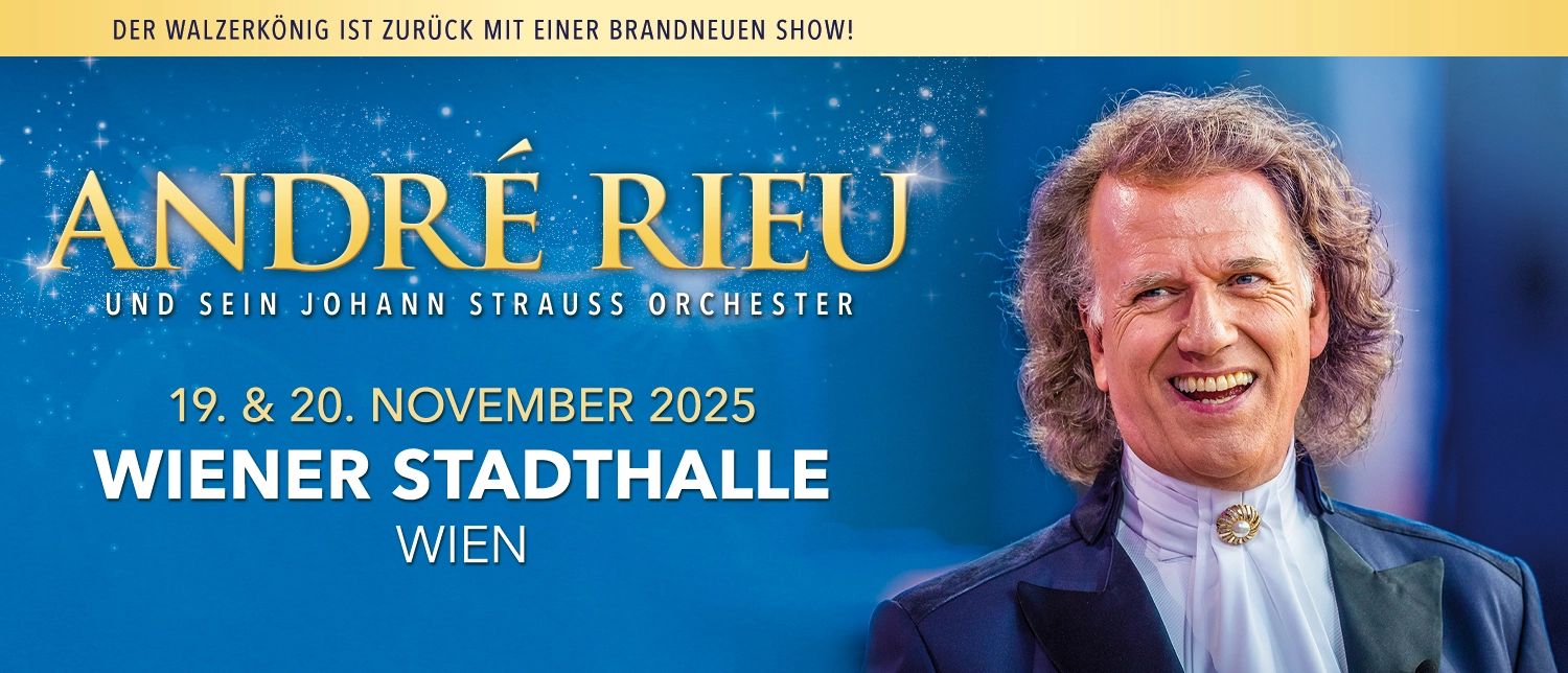 André Rieu Wien 2025 Zusatzkonzert 1500x644 © André  Rieu Production BV